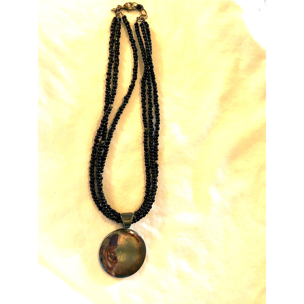 Vintage Silpada Sterling 925 Seedbead Pendant Necklace